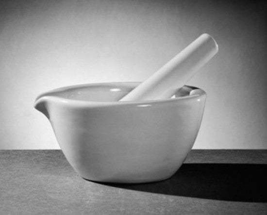 Close-Up Fine Art Print of a Mortar and Pestle