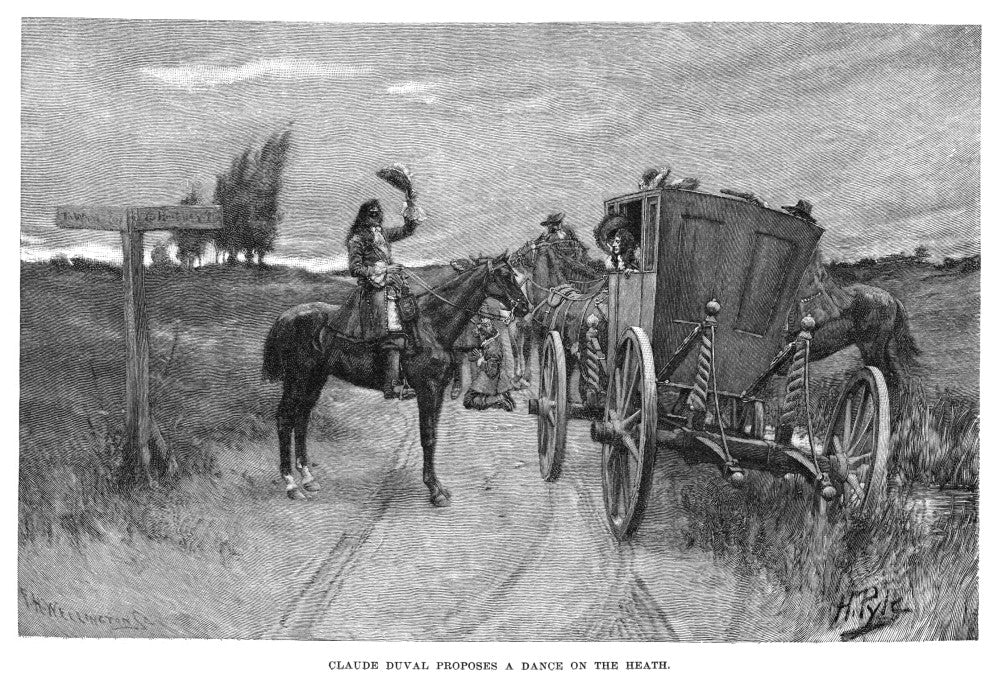 England: Highwayman - Claude Duval Proposing a Dance Fine Art Print by Howard Pyle