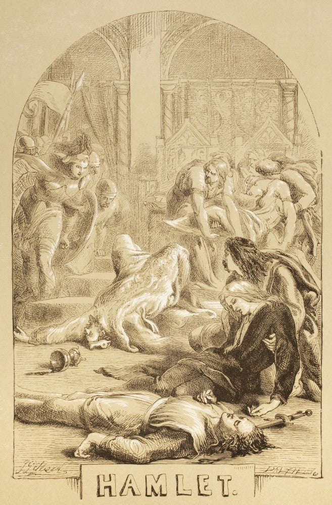 Hamlet Illustration Fine Art Print by Sir John Gilbert - 1890