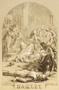 Hamlet Illustration Fine Art Print by Sir John Gilbert - 1890
