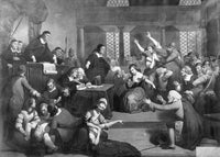 The Trial of George Jacobs at Salem - Fine Art Print by Tompkins Harrison Matteson