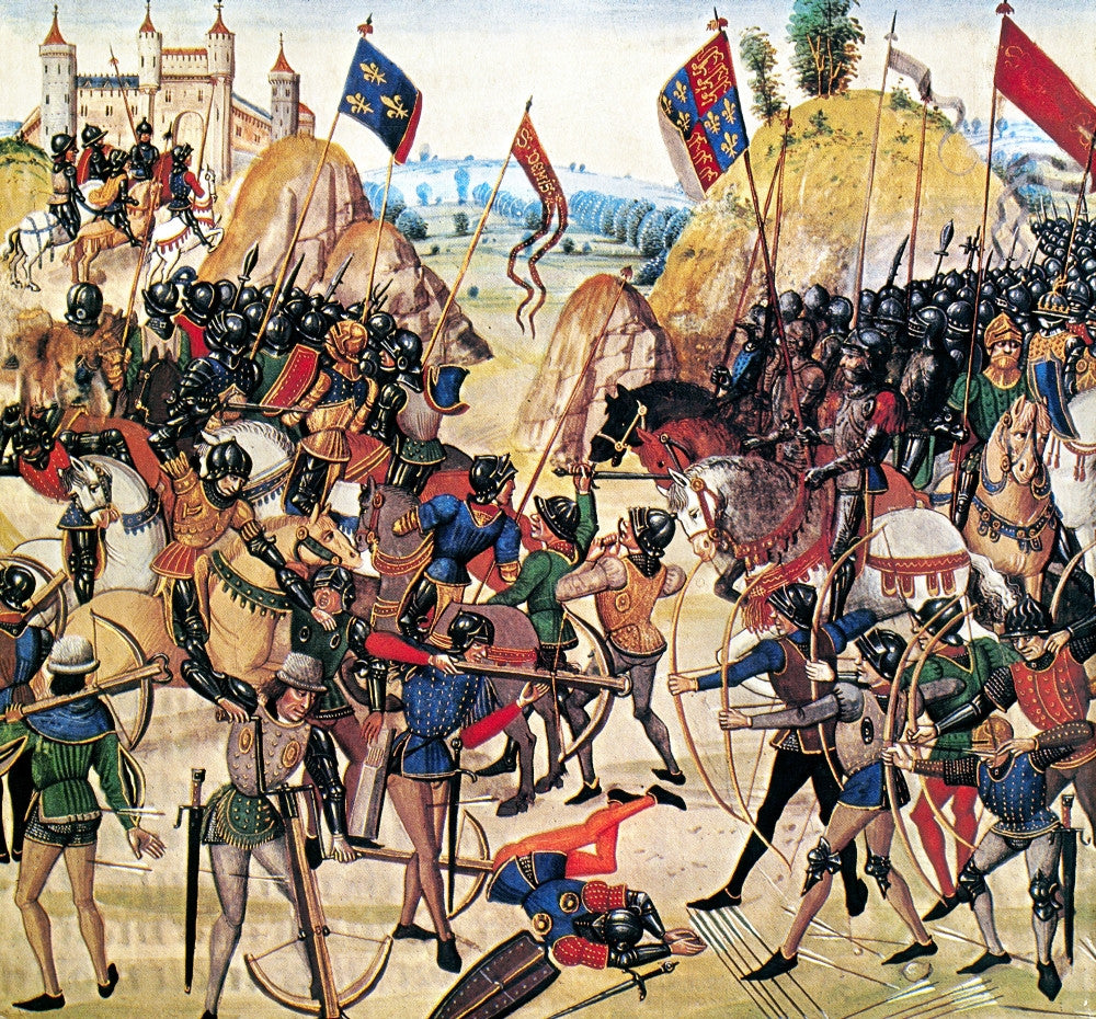 Battle of Crecy 1346 Fine Art Print - Granger Collection