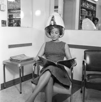 Young Woman in Hair Salon Fine Art Print - VARSAL255418036