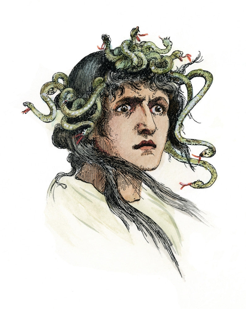 Mythology: Medusa 19th Century German Engraving Poster Print by Granger Collection