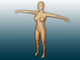 Conceptual Female Body Art Print - Extended Arms