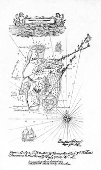 Treasure Island Map Fine Art Print - 1883 Edition
