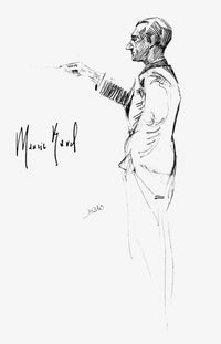 Maurice Ravel Pencil Drawing Fine Art Print by Hilda Wiener