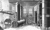 Refrigeration Plant Fine Art Print - 1888 Wood Engraving