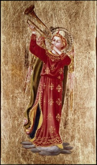 Angel with Trumpet Fine Art Print by Fra Angelico