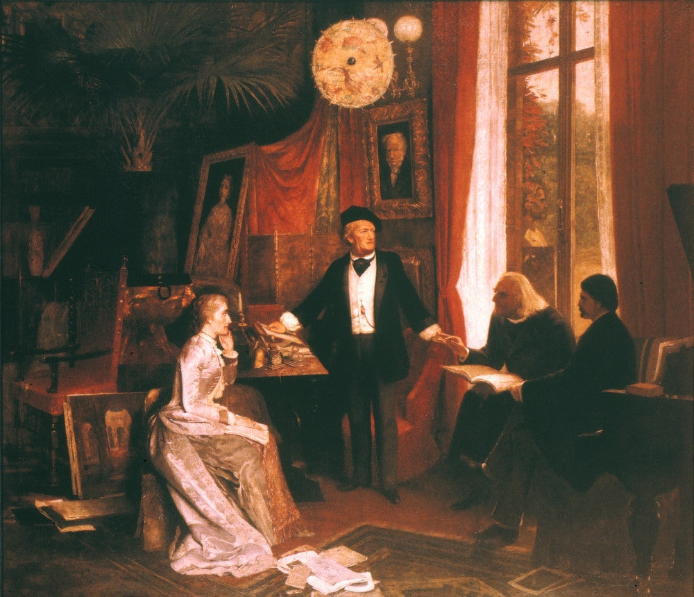 Richard Wagner at Home in Wahnfried, Bayreuth - Fine Art Print by Wilhelm Beckmann