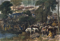 Battle of King's Mountain 19th Century Steel Engraving Print by Granger Collection
