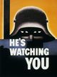 He’s Watching You WWII Propaganda Poster by Glenn Grohe