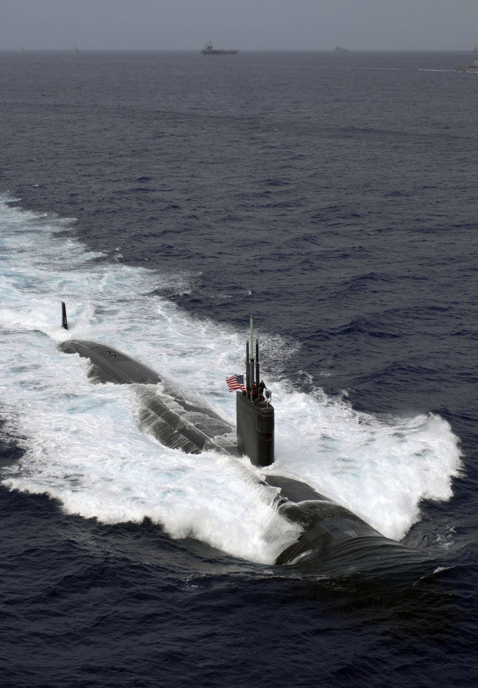 USS Asheville Los Angeles-Class Submarine Poster Print