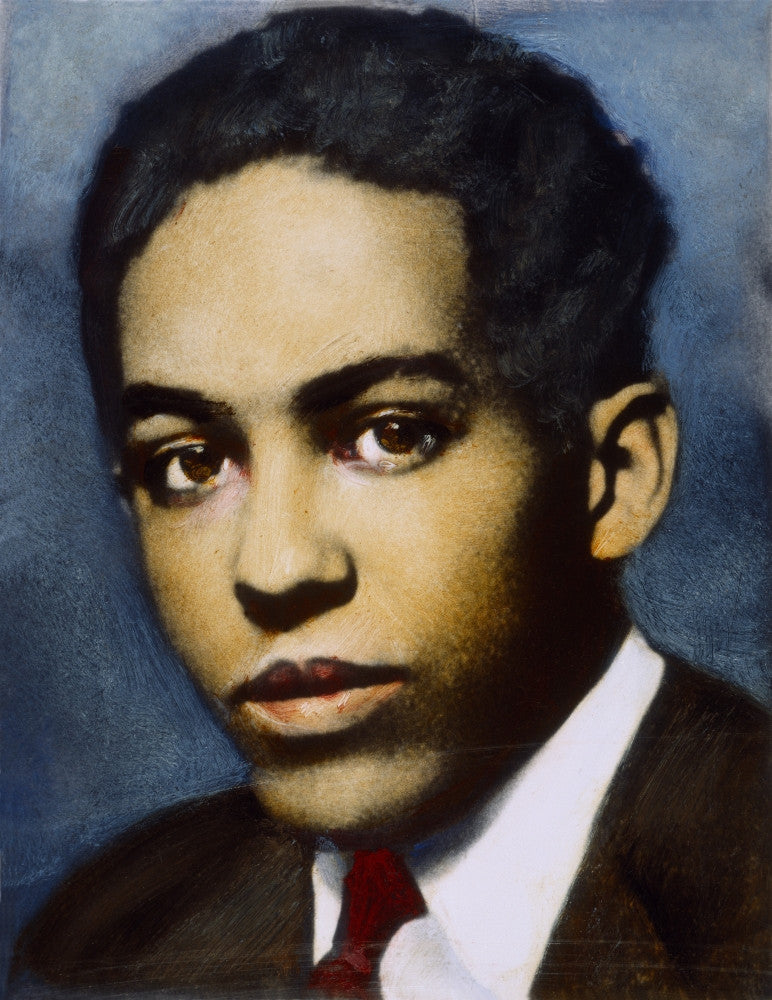 Langston Hughes Fine Art Print - Oil Over Photograph by Nickolas Muray