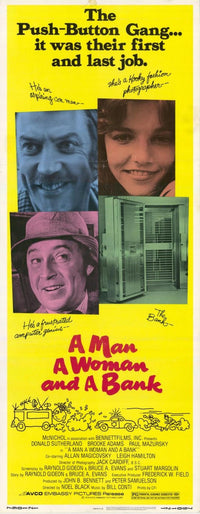 A Man, a Woman, and a Bank Movie Poster Print (27x40)