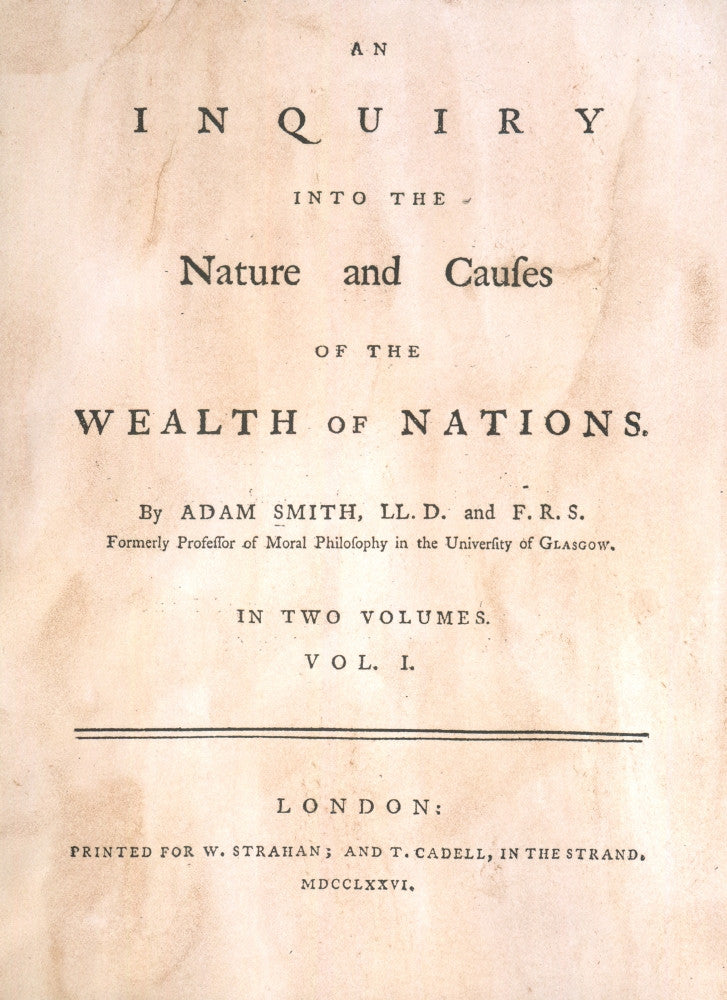 Wealth of Nations Title Page Fine Art Print by Granger Collection