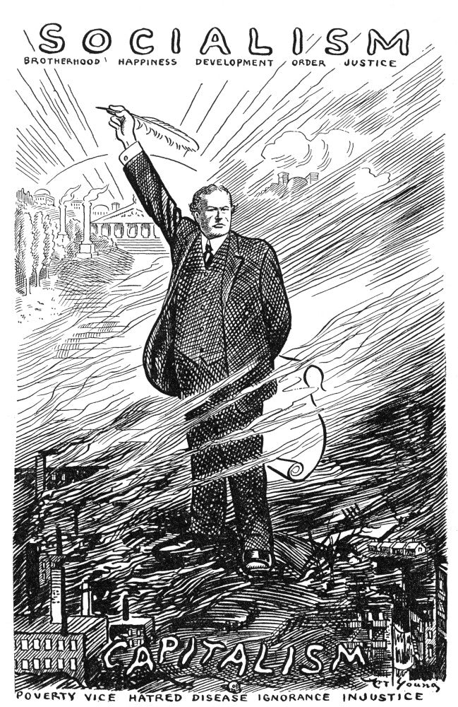 Charles Edward Russell 1910 Campaign Poster Print by Art Young