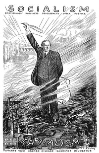 Charles Edward Russell 1910 Campaign Poster Print by Art Young