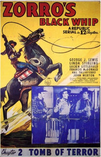 Zorro's Black Whip Movie Poster (11x17) | Posterazzi