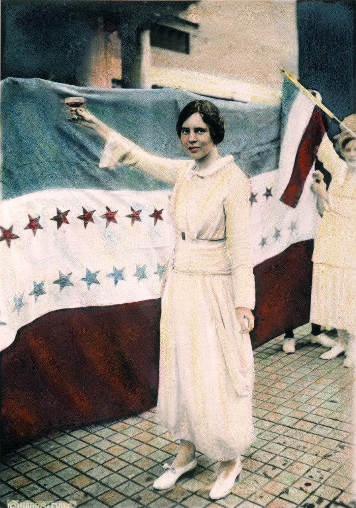 Alice Paul American Social Reformer Fine Art Print - 1920 Oil Over Photograph