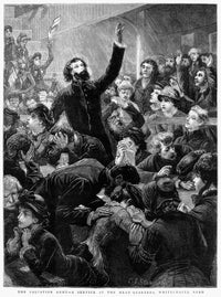 Salvation Army Service at Whitechapel Road Fine Art Print - 1881