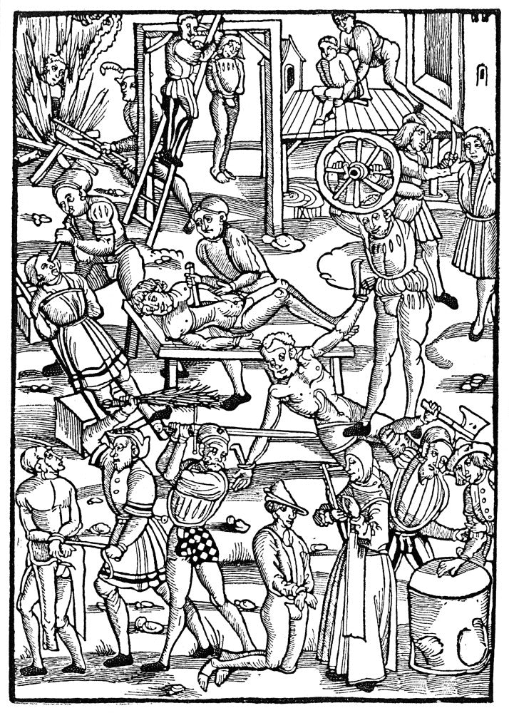 Medieval Torture Fine Art Print - Various Forms of Punishment