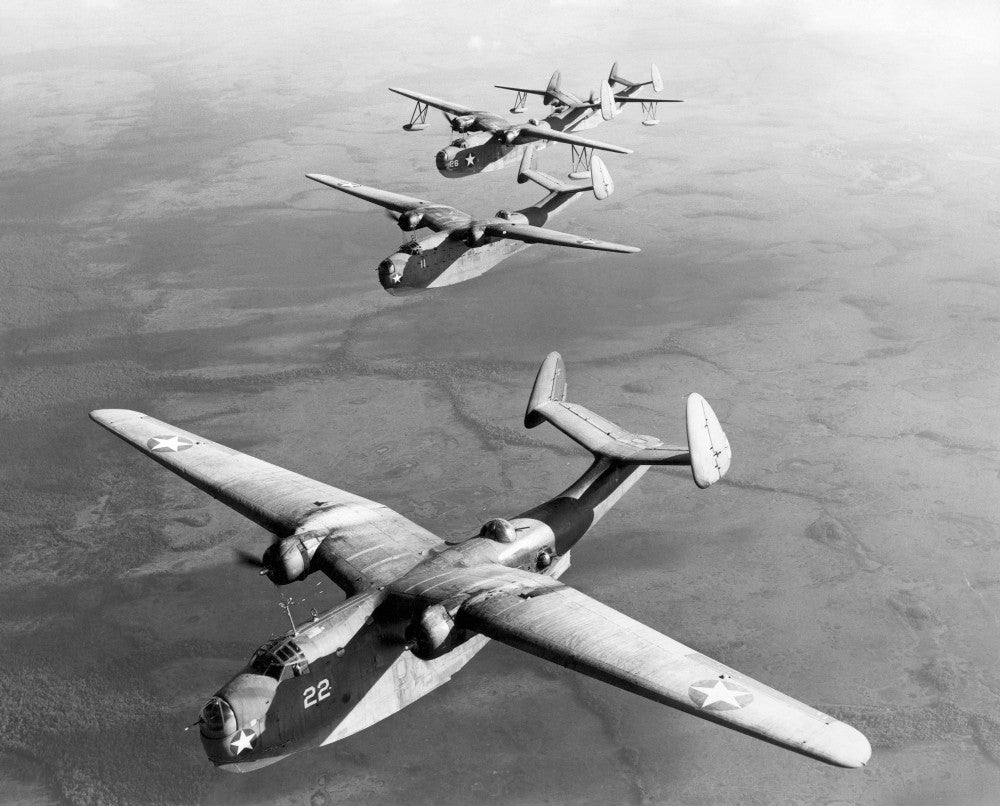 WWII U.S. Navy Martin Mariner Patrol Bombers Fine Art Print
