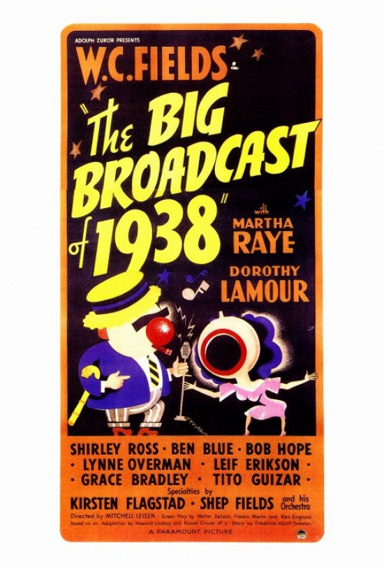 The Big Broadcast of 1938 Vintage Movie Poster Print (27x40)