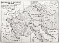 Map of Napoleon's Empire, France (1810) Fine Art Print by Ken Welsh