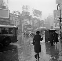 Rainy Day in Times Square, New York City - Fine Art Print by John Vachon