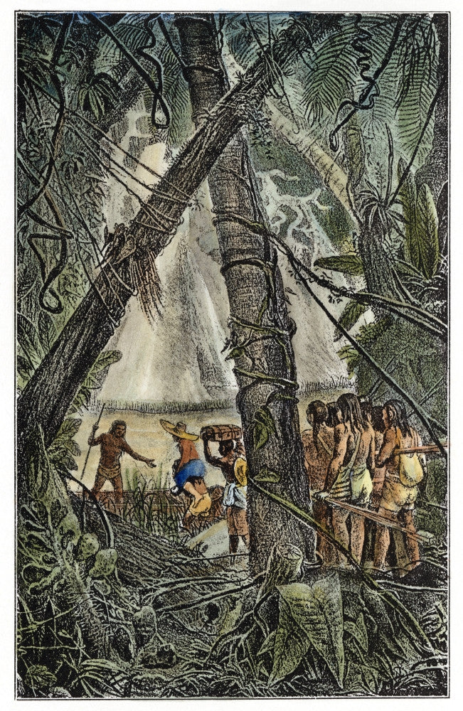 Amazon River Exploration Lithograph Poster Print by Granger Collection