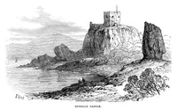 Dunollie Castle Engraving Art Print - Scottish Heritage