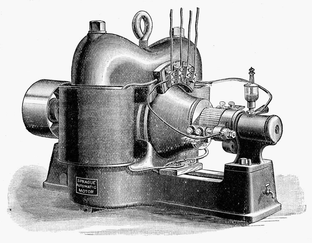 Sprague Motor Fine Art Print - C1890 by Frank Sprague