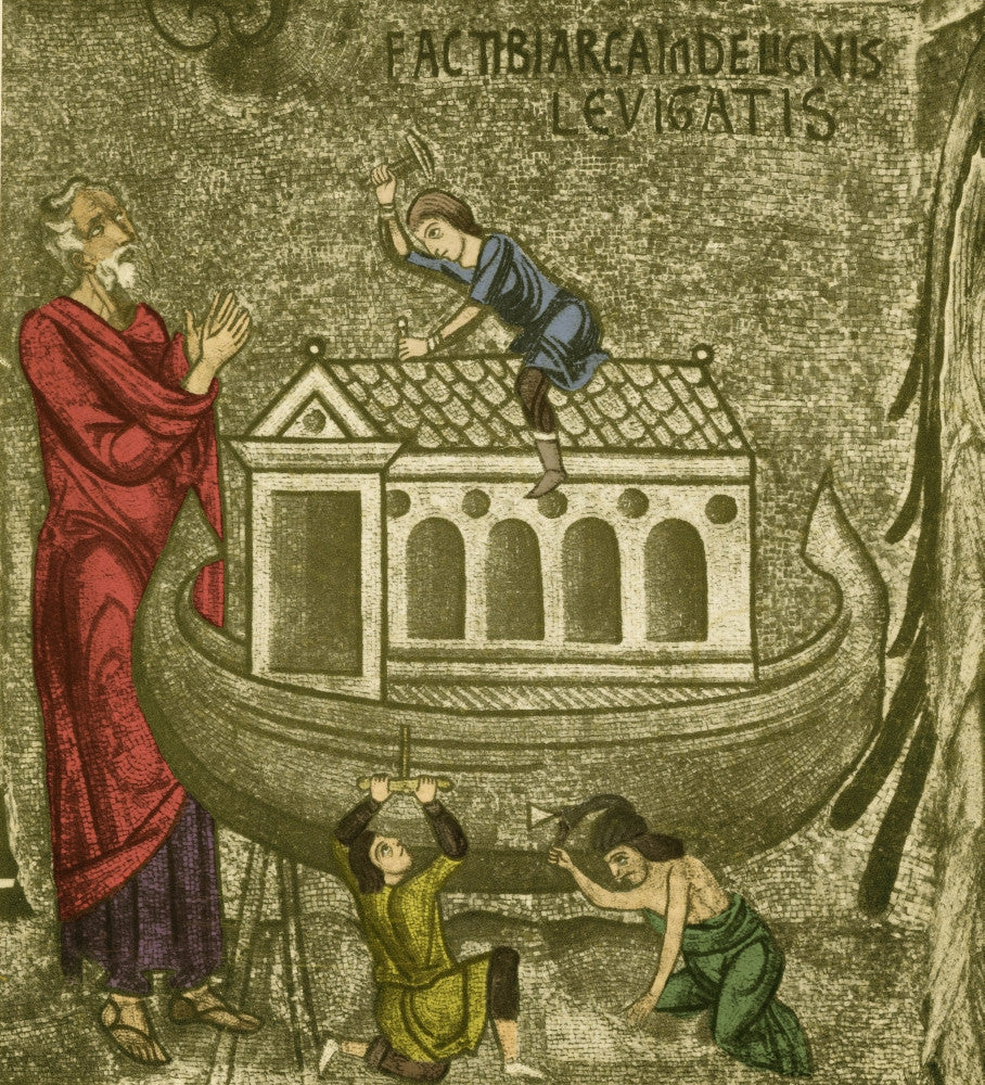 Noah Building The Ark Fine Art Print by Science Source