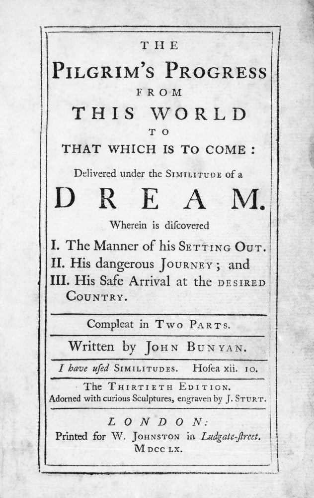 Pilgrim's Progress Title Page Fine Art Print by Science Source