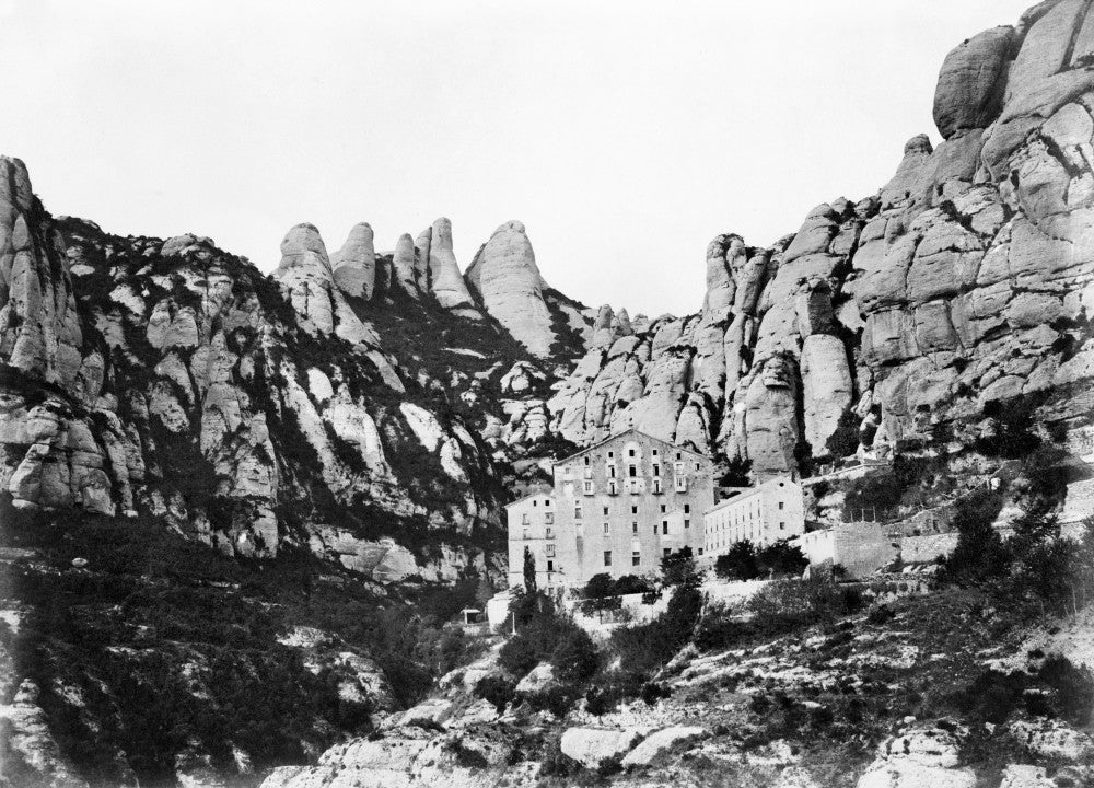 Montserrat Monastery Fine Art Print - Vintage Photograph