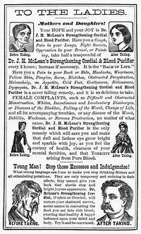 Patent Medicine Advertisement Print - Dr. J.H. McLean's Cordial | Posterazzi