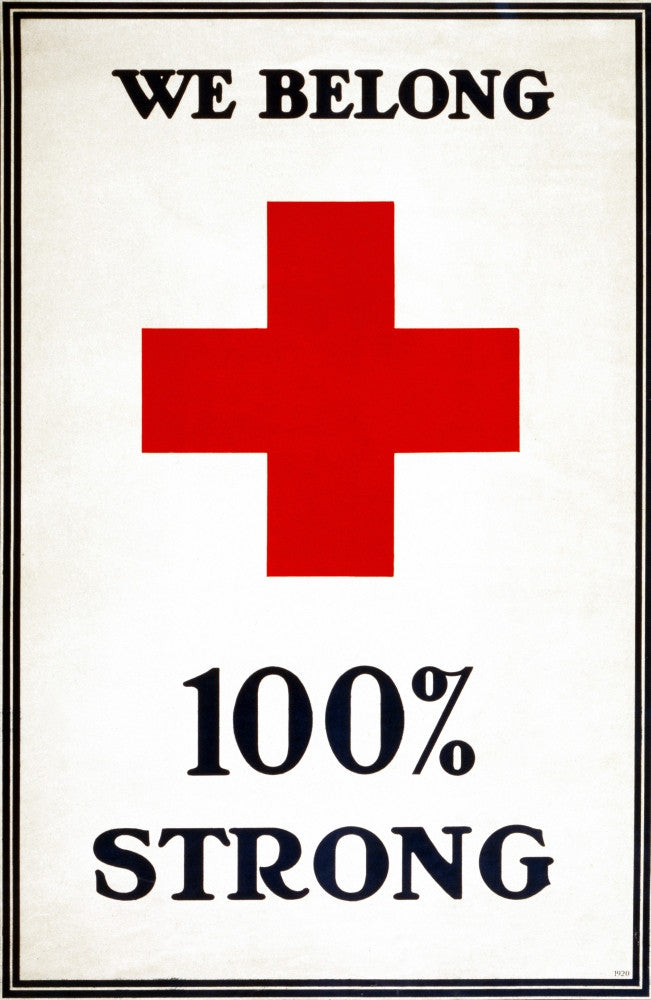 American Red Cross Lithograph Poster (1920) by Granger Collection