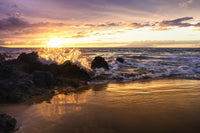 The Sun Sets Over Makena Beach Fine Art Print by Jenna Szerlag
