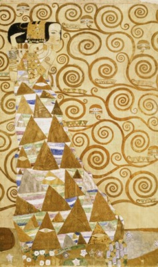 Expectation Fine Art Print by Gustav Klimt - Osterreichisches Museum