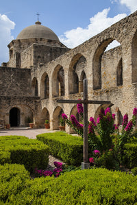 Arched Portico at Mission San Jose Fine Art Print by Larry Ditto