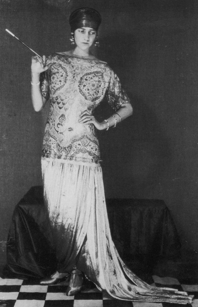 Peggy Guggenheim in Paul Poiret Gown - Fine Art Print by Man Ray