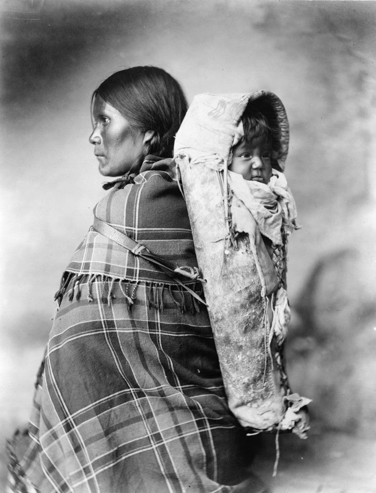 Ute Woman and Baby Fine Art Print - Historical Photograph