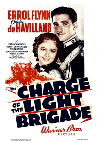 The Charge Of The Light Brigade Movie Poster featuring Olivia De Havilland and Errol Flynn (1936)