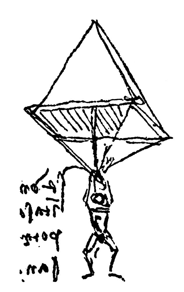 Da Vinci Parachute Sketch Fine Art Print by Granger Collection