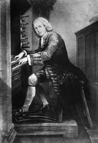 Johann Sebastian Bach 19th Century Lithograph Fine Art Print by Granger Collection