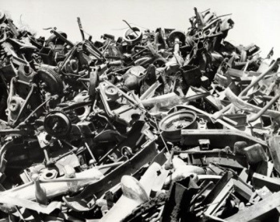 Heap of Scrap Metal at a Junkyard Fine Art Print