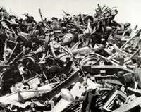 Heap of Scrap Metal at a Junkyard Fine Art Print