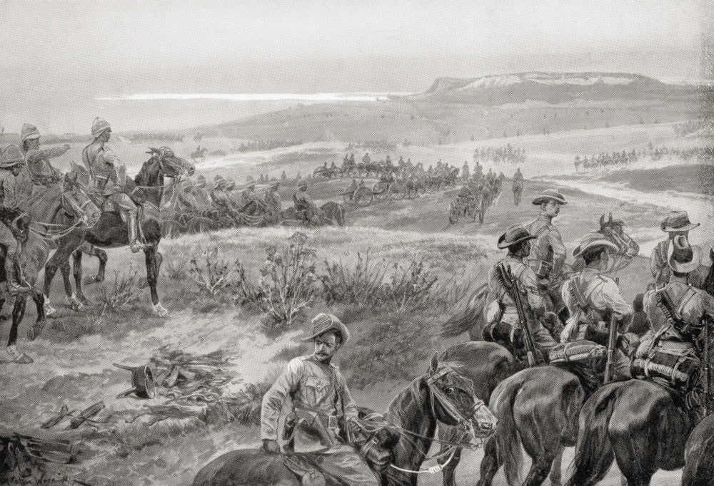 A Reconnaissance in Force with General French's Cavalry Fine Art Print - Second Boer War