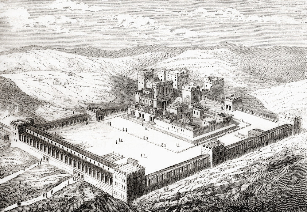 Restored Second Temple Print by Ken Welsh | Fine Art Poster